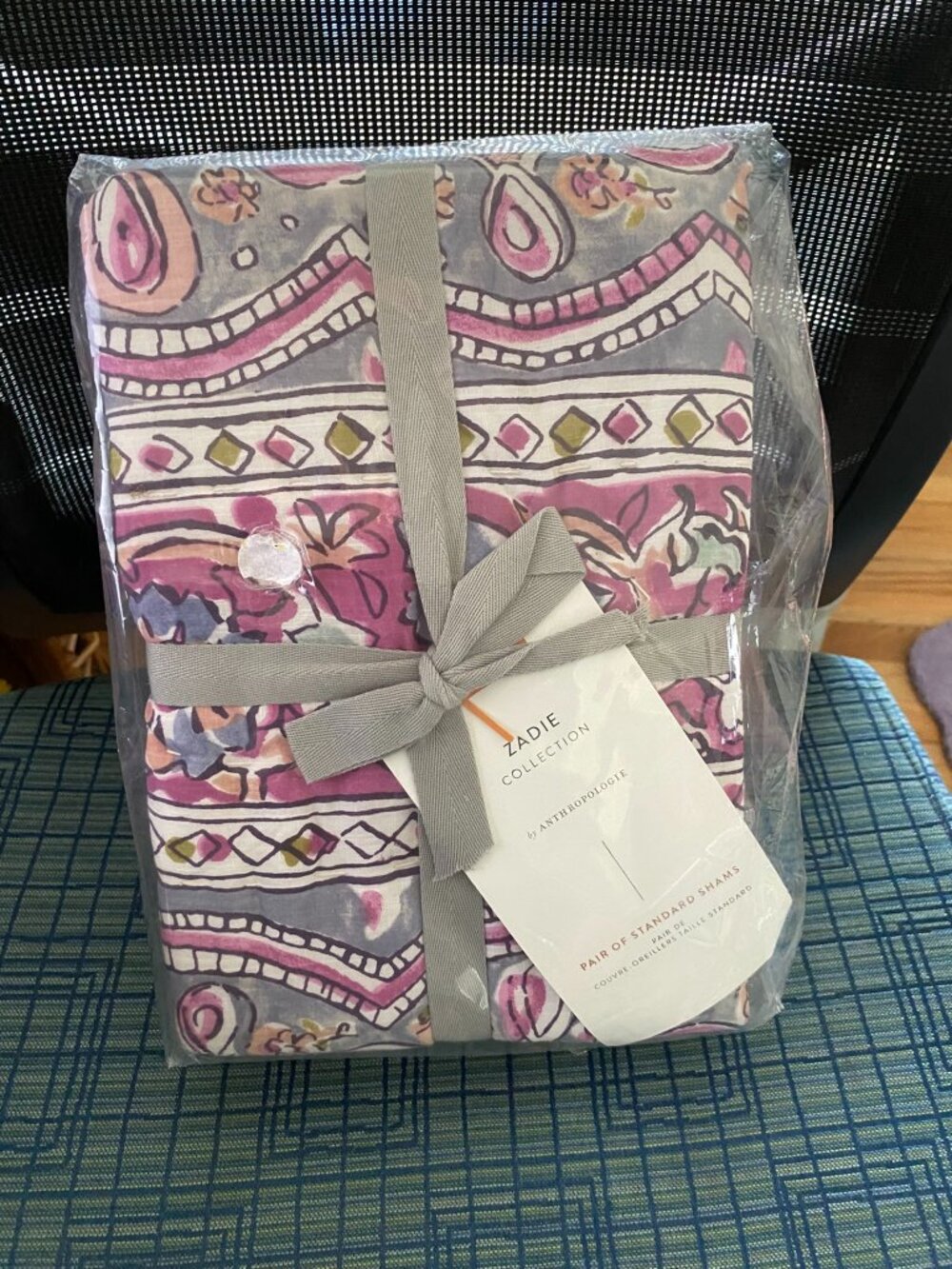 Set of 2 Anthropologie ZADIE Collection Standard Shams - NWT